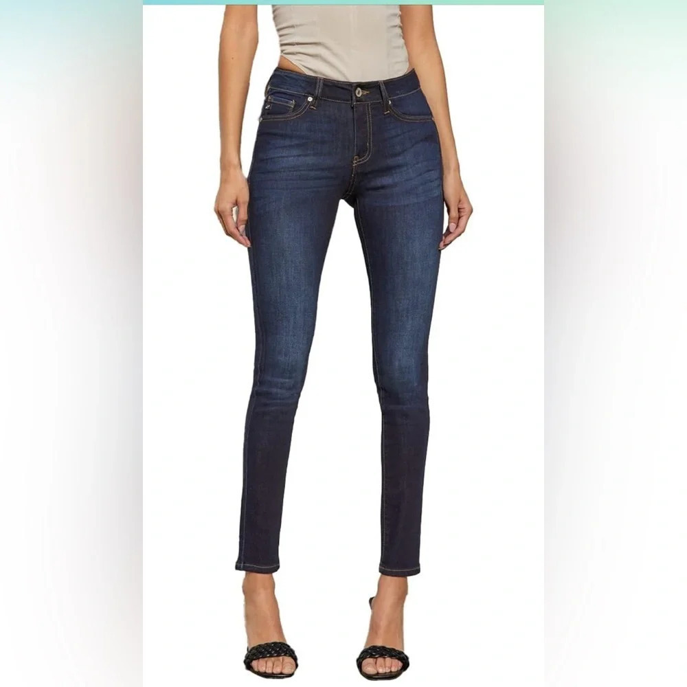 KanCan Women's Mid Rise Super Skinny Jeans - Basic - KC7092 size 25